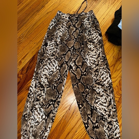 None Pants - Snakeskin pants